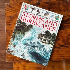 Vintage 1996 Usborne Understanding Geography Storms & Hurricanes Paperback Book